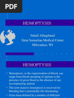 Hemoptysis