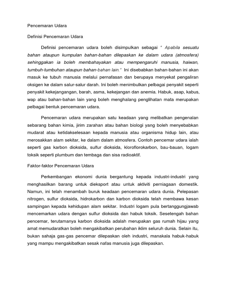 Gambar kartun pencemaran alam sekitar image