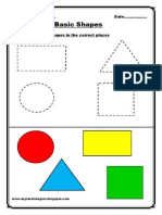 Shapes Worksheets For Preschool and Kindergarten