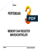 Pertemuan 03 Memory Dan Register Mikrokontroler 89c51 Lanjutan