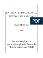 Habermas - La ética del discurso y la cuestión de la verdad