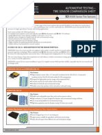 XSENSOR Tire Compare Spec Sheet PDF