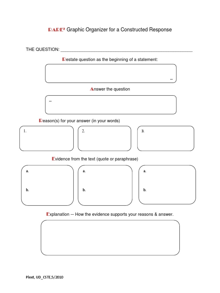 Constructed Response Guide | PDF