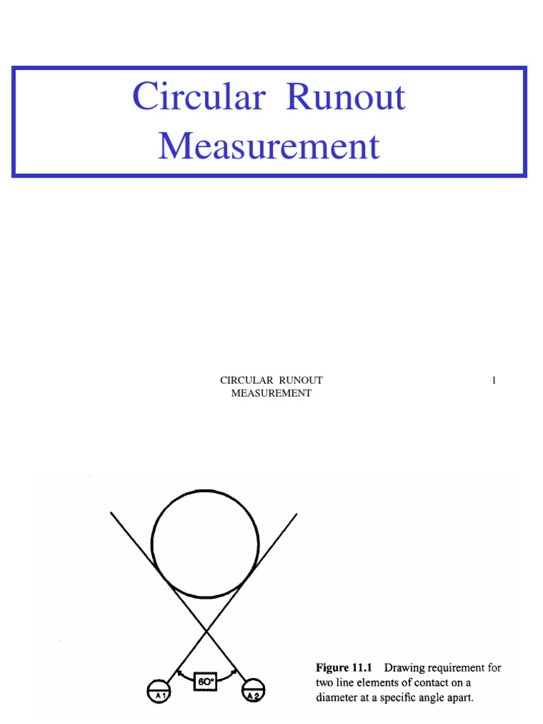 Circular Runout Measurement Guide | PDF