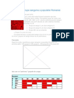 Repartitia Pe Grupe Sanguine A Populatiei Romaniei