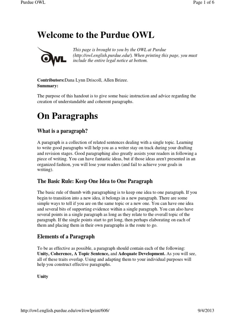 how to write a book report owl purdue