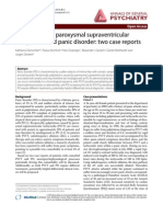 Coincidence of Paroxysmal Supraventricular Tachycardia and Panic Disorder: Two Case Reports