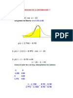 2.1 Ejercicios Distribucion t