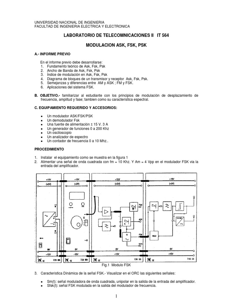 Guia Ask FSK | PDF | Modulación de frecuencia | Modulación