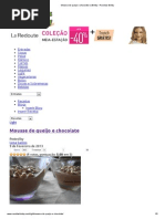 Mousse de Queijo e Chocolate Na Bimby - Receitas Bimby