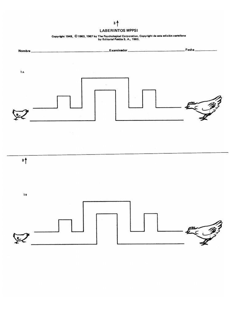 Laberintos WPPSI | PDF