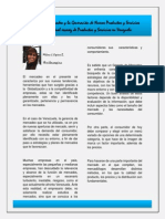 La Gerencia de Mercadeo y La Generación de Nuevos Productos y Servicios Frente A La Actual Escasez de Productos y Servicios en Venezuela