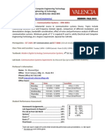 Syllabus EET 3329C - Communication Systems - CRN 16951 - Fall 2012