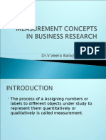 Measurement Concepts in Business Research