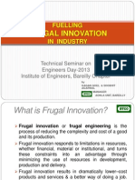 Fuelling Frugal Innovation in Industry