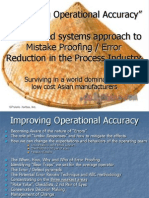 Case Study for TPM Improving Operational Accuracy