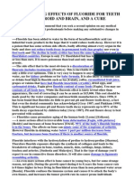 The Damaging Effects of Fluoride for Teeth on Thyroid and Brain