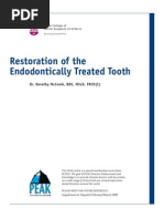 Download PEAK Restoration of the Endodontically Treated Tooth by lishenwong SN168456130 doc pdf