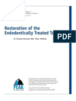 Restoring Endodontically Treated Teeth