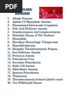 Hematologic Disorders