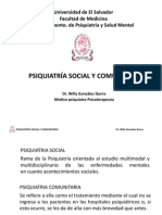 Psiquiatria Social y Comunitaria