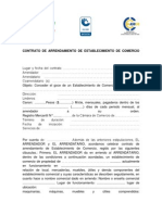 Contrato de Arrendamiento de Establecimiento de Comercio