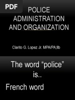 Police Administration and Organization