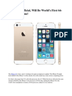 iPhone 5S Official, Will Be World’s First 64-bit Smartphone