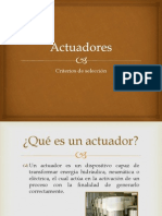 Actuadores (Criterios de Selección)