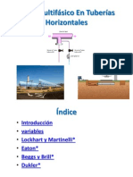 Flujo Multifásico en Tuberías Horizontales