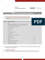 Handout for Nmat 2014 Final