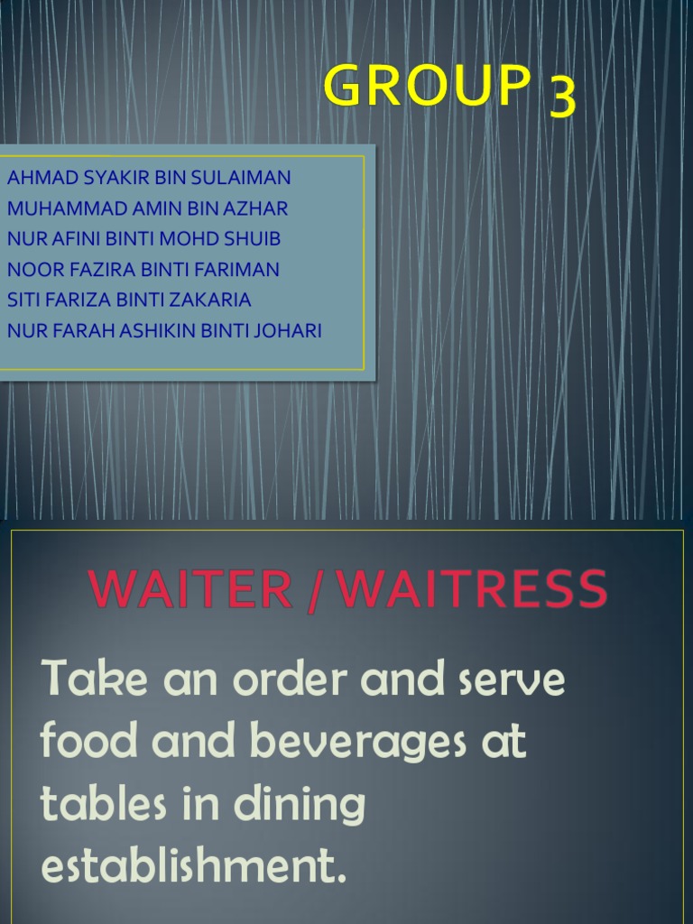 Restaurant Job Roles and Responsibilities | PDF