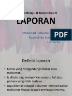 Bahasa Melayu & Komunikasi II Laporan