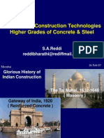 Advances in Construction Technologies Higher Grades of Concrete & Steel