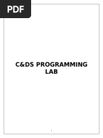 Cds Lab Manual