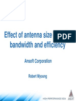 Effect of Antenna Size On Gain Bandwidth