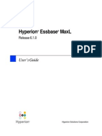 Hyperion Essbase Maxl: User'S Guide