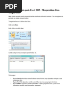 Download Manajemen Data Sort Pada Excel 2007 by Dicky SN168522923 doc pdf