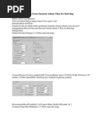 Download Setting Dasar Untuk Scene Eksterior Dalam VRay for Sketchup by Marlon Rantung SN168530161 doc pdf