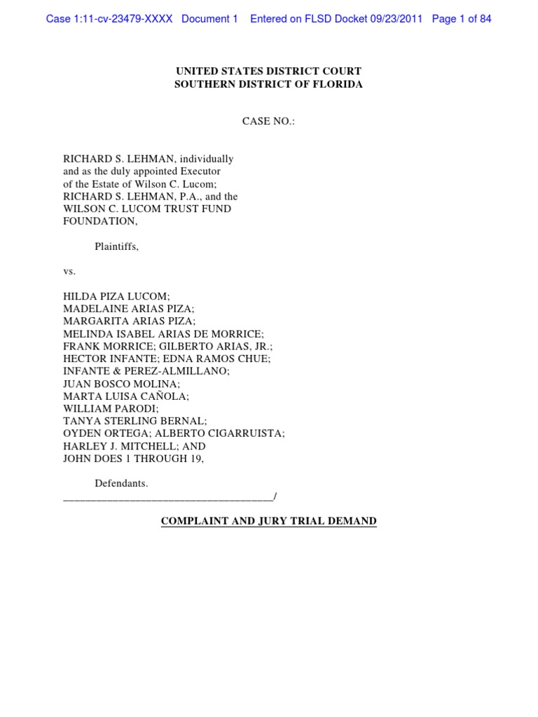Florida RICO Case: Estate Theft & Fraud | PDF | Probate | Racketeer ...