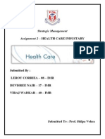 Strategic Management - PESTLE ANALYSIS - Healthcare Industry