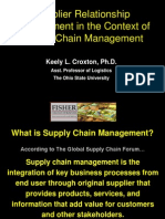 Supplier Relationship Management in The Context of Supply Chain Management