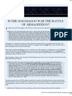 Is the Gog/Magog War the Battle of Armageddon?