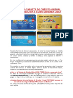 Tarjeta de CrÃ©dito Virtual PRE-PAGO Bolivia