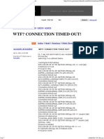 WTF - Connection Timed Out! - Exim - Users
