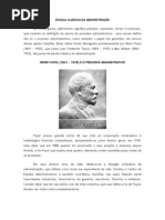 ESCOLA CLÁSSICA DA ADMINISTRAÇÃO
