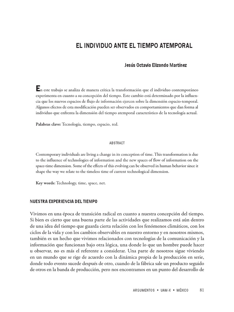 Comunicacion Atemporal | PDF | Hora | Reloj