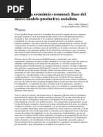 El sistema económico comunal
