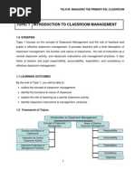 Tsl3109 PPG Module Managing The Primary Esl Classroom