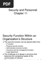 Security and Personnel in Information security